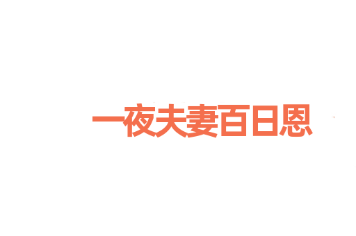 一夜夫妻百日恩