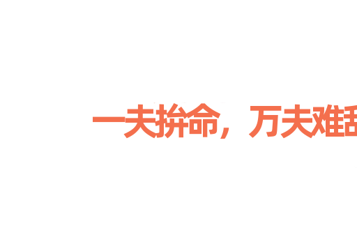 一夫拚命，万夫难敌