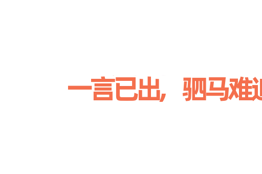一言已出,驷马难追