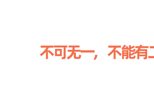 不可无一,不能有二