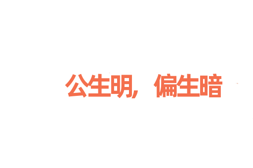 公生明,偏生暗