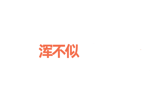 浑不似