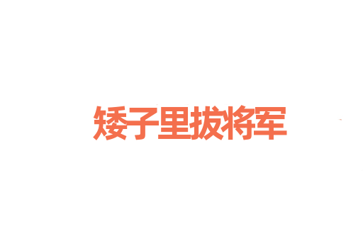 矮子里拔将军